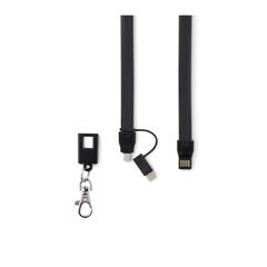 Vue Conférencier A4 et powerbank - Powerfoldy de couleur noir| Krokrodeal