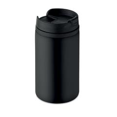 Vue Mug double paroi 250 ml - Falun de couleur noir| Krokrodeal