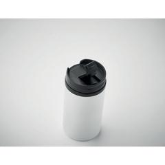 Vue Mug double paroi 250 ml - Falun de couleur blanc| Krokrodeal