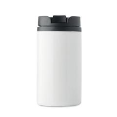 Vue Mug double paroi 250 ml - Falun de couleur blanc| Krokrodeal