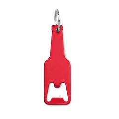 Vue Porte-clés decapsuleur en alu - Botelia de couleur rouge| Krokrodeal