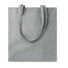 Vue Sac shopping coton 140gr/m² - Cottonel colour + de couleur gris| Krokrodeal