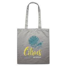 Vue Sac shopping coton 140gr/m² - Cottonel colour + de couleur gris| Krokrodeal