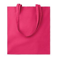 Vue Sac shopping coton 140gr/m² - Cottonel colour + de couleur rose| Krokrodeal
