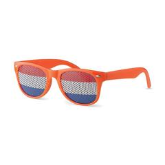 Vue Lunettes de supporter - Flag fun de couleur orange| Krokrodeal