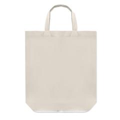 Vue Sac shopping pliable en coton - Foldy cotton de couleur blanc| Krokrodeal