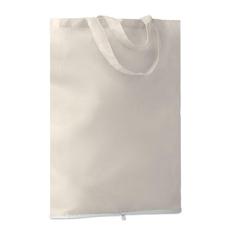 Vue Sac shopping pliable en coton - Foldy cotton de couleur blanc| Krokrodeal