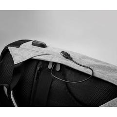 Vue Sac à dos antivol - Berlin de couleur gris| Krokrodeal