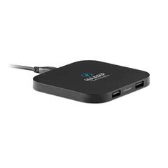 Vue Chargeur sans fil 4000 mAh - Unipad de couleur noir| Krokrodeal
