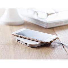 Vue Chargeur sans fil 4000 mAh - Unipad de couleur blanc| Krokrodeal