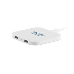 Vue Chargeur sans fil 4000 mAh - Unipad de couleur blanc| Krokrodeal