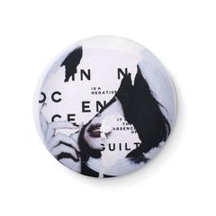 Vue Pins (petit) insert papier - Small pin de couleur gris| Krokrodeal