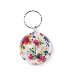 Vue Porte-clés en métal insert papi - Pin key de couleur blanc| Krokrodeal