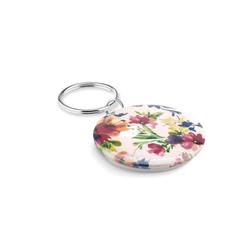 Vue Porte-clés en métal insert papi - Pin key de couleur blanc| Krokrodeal