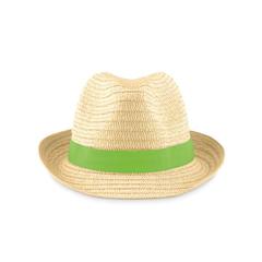 Vue Chapeau de paille - Boogie de couleur vert| Krokrodeal