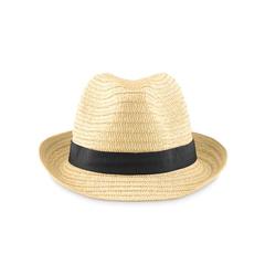 Vue Chapeau de paille - Boogie de couleur noir| Krokrodeal