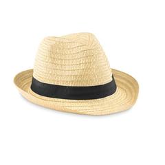 Vue Chapeau de paille - Boogie de couleur noir| Krokrodeal
