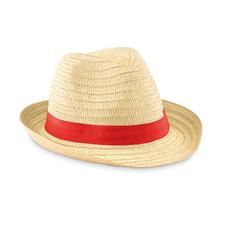 Vue Chapeau de paille - Boogie de couleur rouge| Krokrodeal
