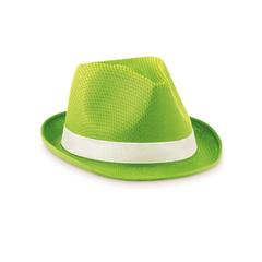 Vue Chapeau de couleur en polyester - Woogie de couleur vert| Krokrodeal