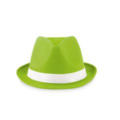 Vue Chapeau de couleur en polyester - Woogie de couleur vert| Krokrodeal