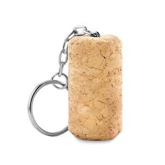 Vue Porte-Clés bouchon de liège - Tapon de couleur marron| Krokrodeal