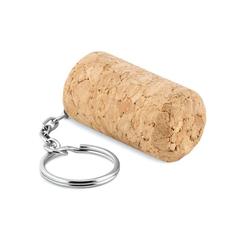 Vue Porte-Clés bouchon de liège - Tapon de couleur marron| Krokrodeal