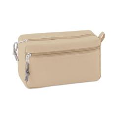 Vue Trousse de toilette sans PVC - New & smart de couleur marron| Krokrodeal
