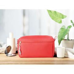 Vue Trousse de toilette sans PVC - New & smart de couleur rouge| Krokrodeal