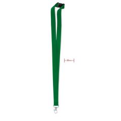 Vue Lanyard crochet métal 20mm - Pany de couleur vert| Krokrodeal
