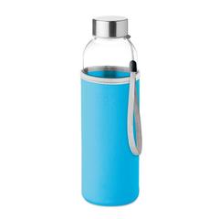Vue Bouteille en verre 500 ml - Utah glass de couleur bleu| Krokrodeal