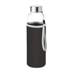 Vue Bouteille en verre 500 ml - Utah glass de couleur noir| Krokrodeal