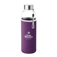 Vue Bouteille en verre 500 ml - Utah glass de couleur violet| Krokrodeal