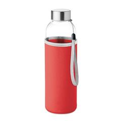 Vue Bouteille en verre 500 ml - Utah glass de couleur rouge| Krokrodeal
