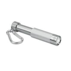 Vue Porte-clés LED en alu /ABS - Pop light de couleur gris| Krokrodeal