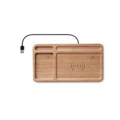 Chargeur sans fil organiseur - Cleandesk publicitaire pas cher