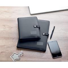 Vue Conférencier chargeur sans fil - Smartfolder de couleur noir| Krokrodeal