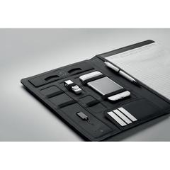 Vue Conférencier chargeur sans fil - Smartfolder de couleur noir| Krokrodeal