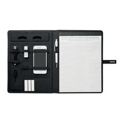 Vue Conférencier chargeur sans fil - Smartfolder de couleur noir| Krokrodeal