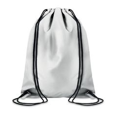 Vue Sac cordelette réfléchissant - Shoop reflective de couleur gris| Krokrodeal