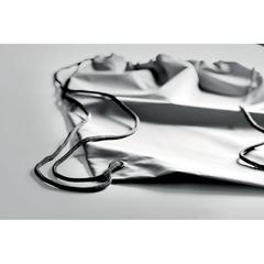 Vue Sac cordelette réfléchissant - Shoop reflective de couleur gris| Krokrodeal