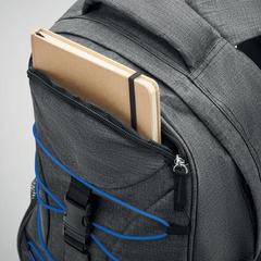 Vue Sac à dos avec cordelette - Glow monte lema de couleur bleu| Krokrodeal