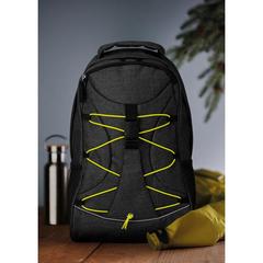 Vue Sac à dos avec cordelette - Glow monte lema de couleur vert| Krokrodeal