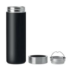 Vue Gourde double paroi Bambou - Batumi de couleur noir| Krokrodeal