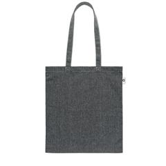 Vue Sac shopping 2 tons 140gr - Cottonel duo de couleur noir| Krokrodeal