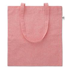 Vue Sac shopping 2 tons 140gr - Cottonel duo de couleur rouge| Krokrodeal