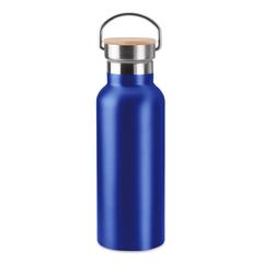 Vue Flacon double paroi 500 ml - Helsinki de couleur bleu| Krokrodeal