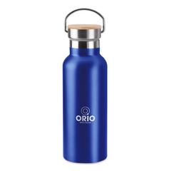 Vue Flacon double paroi 500 ml - Helsinki de couleur bleu| Krokrodeal