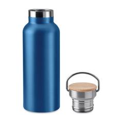 Vue Flacon double paroi 500 ml - Helsinki de couleur bleu| Krokrodeal