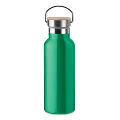 Vue Flacon double paroi 500 ml - Helsinki de couleur vert| Krokrodeal