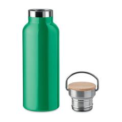 Vue Flacon double paroi 500 ml - Helsinki de couleur vert| Krokrodeal